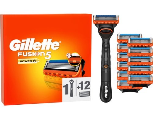 Gillette Fusion5 Power Rasierapparat 12er + Handstück