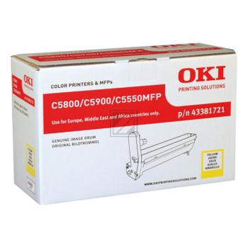 Bildtrommel gelb zu OKI 5800/5900 Lebensdauer ca. 20000 Seiten, 43381721