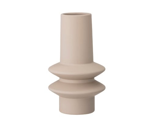 Bloomingville Isold Vase Natur D12,5xH22 cm, Steingut