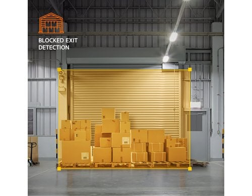 Hanwha Vision AIA-C01BLK Blocked Exit Detection Analytics