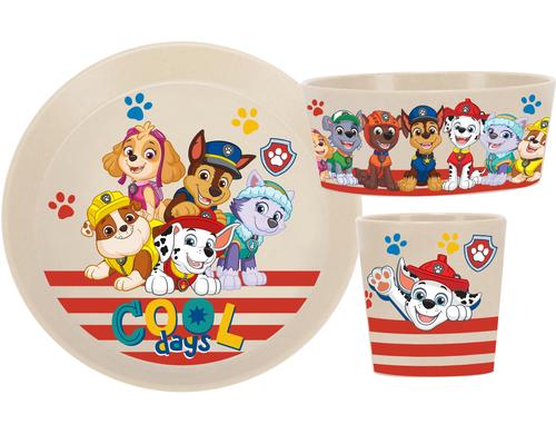 Koziol Kindergeschirr Set CONNECT sand 3-teilig, Paw Patrol, Organic