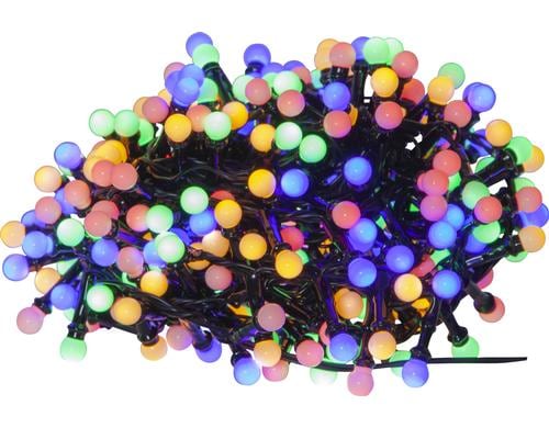 Star Trading Lichterkette Berry Mini schwar inkl. LED Multi, IP44, 600cm