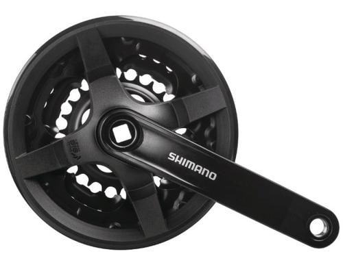 Shimano Kettenradgarnitur FCTY301 4-kant 150 mm 42x34x24 Hosenschutz schwarz