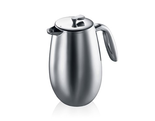 Bodum Columbia Kaffeebereiter 8 Tassen Doppelwandig, Edelstahl, 1 Liter