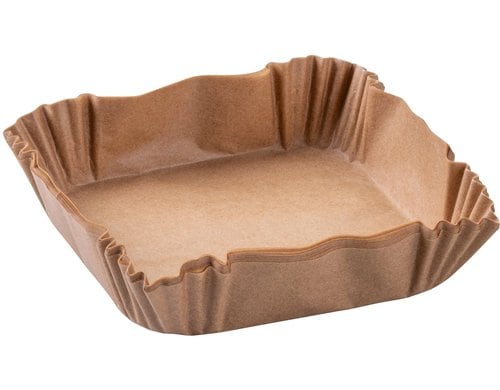 Fackelmann Backpapier Airfryer 16cm eckig 40 Stück, 160x160x45mm