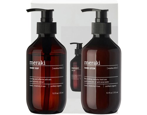 Meraki Care Geschenkbox Meadow Bliss Handseife & Handlotion je 275 ml