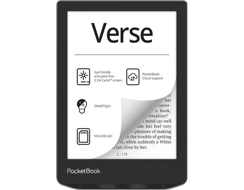 PocketBook Verse Mist Grey 6 E-Ink Carta,  8GB Speicher