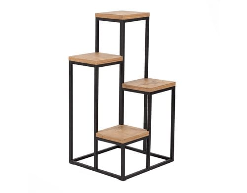 Woody Fashion Pflanzenständer Jason Span melaminbeschichtet/Metall, 34x39x65cm