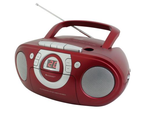 Soundmaster SCD5100RO Boombox mit CD/Kassette