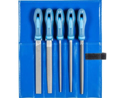 PFERD Werkstattfeilen-Set WR 5-tlg.Hieb 2 200mm, in Rolltasche, universell
