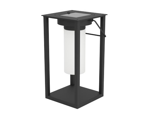EGLO Solar-LED Laterne Usigni schwarz weiss