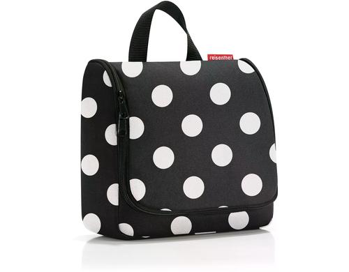 Reisenthel Kosmetiktasche toiletbag dots white, 23 x 20 x 10 cm