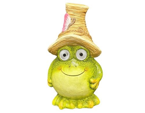 Dameco LED Solar Figur Frosch gross grün LED ww, L18cm x B19cm x H33.5cm