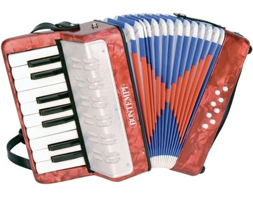 Bontempi Akkordeon mit 17 Tasten(C-E) und Halbtöne
