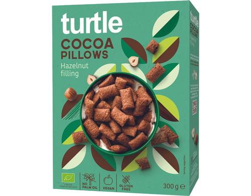 Cocoa pillows with hazelnut filling bio 300 g
