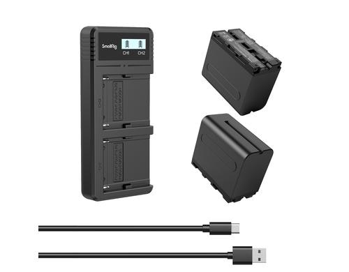 NP-F970 Akku und Charger Kit für Sony Kameras