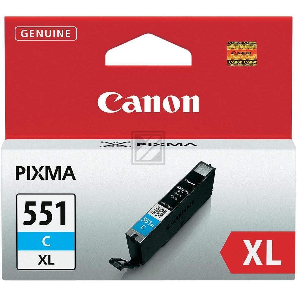 Tinte Canon CLI-551C XL cyan, 11ml PIXMA MG5450/MG6350/iP7250