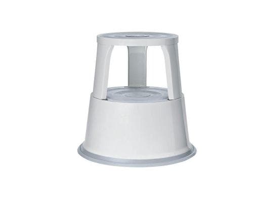 WEDO Rollhocker Metall weiss robuste Metallausführung