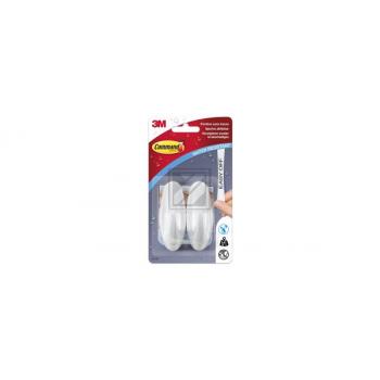 3M Command Haken oval M weiss 2 Haken und 4 Streifen M, Traglast: 1.4kg