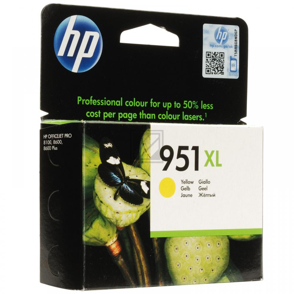 HP Tinte Nr. 951XL - Yellow (CN048AE) Seitenkapazität ~ 1'500 Seiten