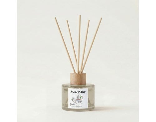 AVA & MAY Duftstäbchen Paris, 120ml Rattan-Stäbchen
