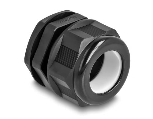 Delock EX-Kabelverschraubung M32, schwarz, 2 Stück