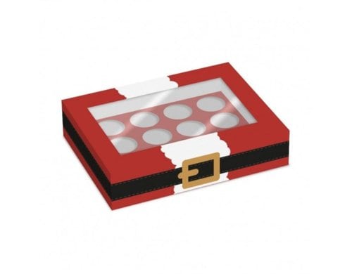 Backshop Cupcake Box Santa für 12 Cupcakes