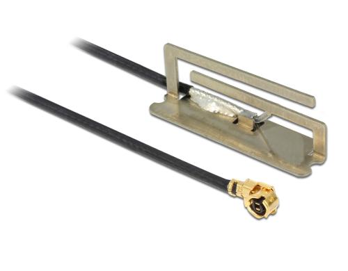 Delock MHF(I-PEX),U.FL WLAN-AC Antenne zum Einbau , 45cm Kabel, 2.4/5Ghz, 1.6dBi