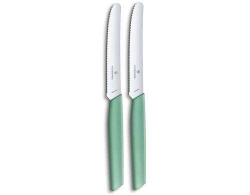 Victorinox Swiss Modern Tafelmesser 2 Stk., mint-grün, PP Copolymere